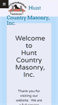 Mobile Screenshot of huntcountrymasonry.com