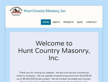 Tablet Screenshot of huntcountrymasonry.com